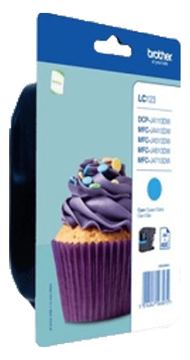 Brother LC123C - Hohe Ergiebigkeit - Cyan - original von LumaTech