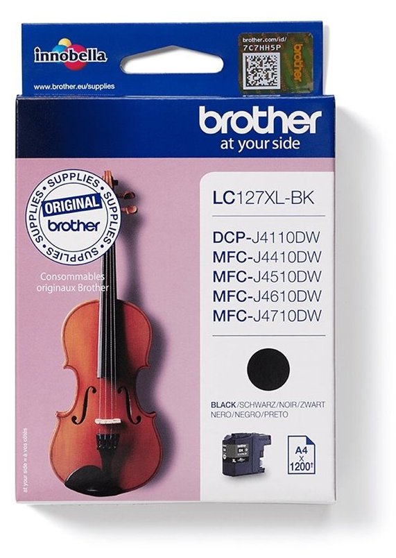 Brother LC127XLBK - Sehr hohe Ergiebigkeit - Schwarz