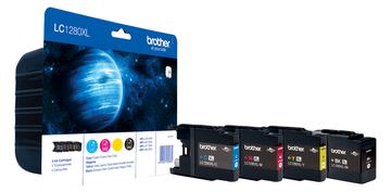 Brother LC1280XL Value Pack - 4er-Pack - Schwarz, Gelb, Cyan, Magenta von LumaTech