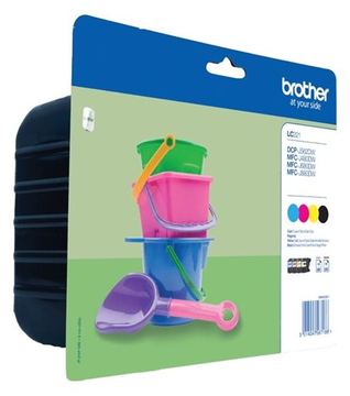 Brother LC221 Value Pack - 4er-Pack - Schwarz, Gelb, Cyan, Magenta von LumaTech
