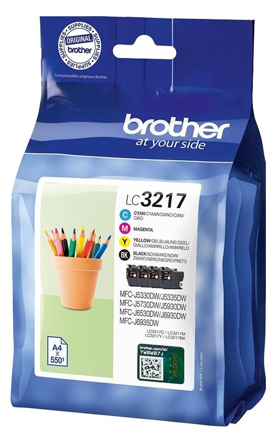 Brother LC3217 Value Pack - 4er-Pack - Schwarz, Gelb, Cyan, Magenta