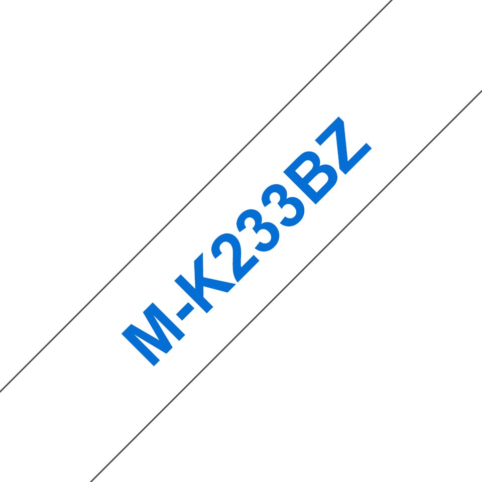 Brother M-K233BZ - Blau auf weiß - Rolle (1,2 cm x 8 m)
