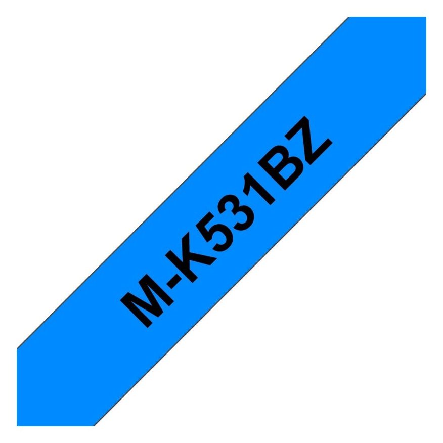 Brother MK531 - Schwarz auf Blau - Rolle (1,2 cm x 8 m)