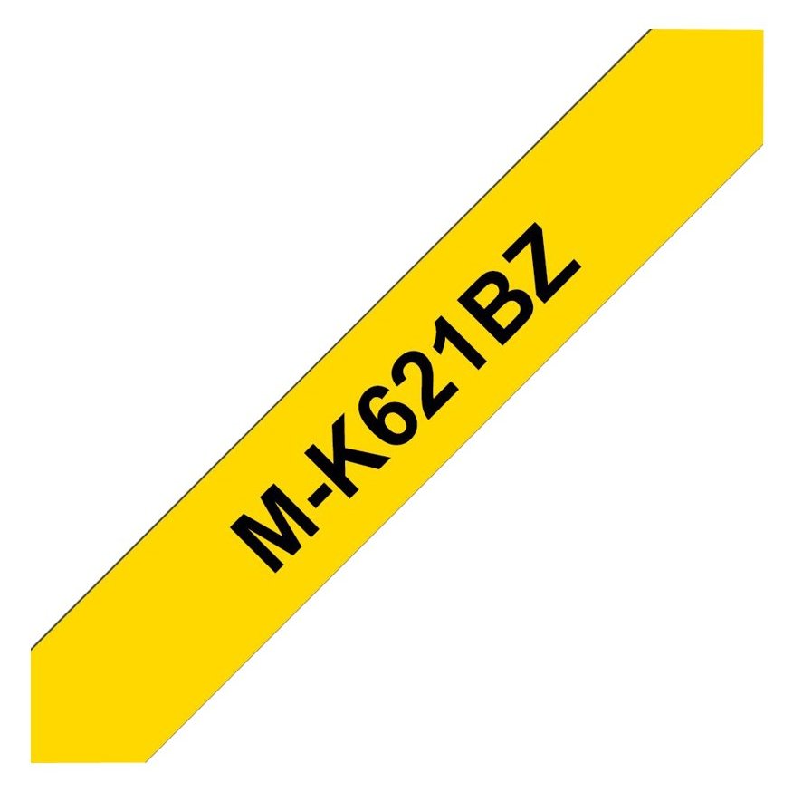 Brother M-K621BZ - Schwarz auf Gelb - Rolle (0,9 cm x 8 m)