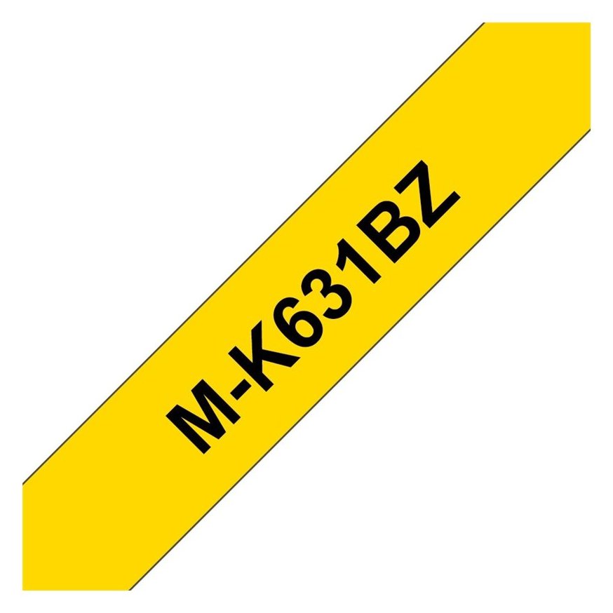 Brother M-K631BZ - Schwarz auf Gelb - Rolle (0,9 cm x 8 m)
