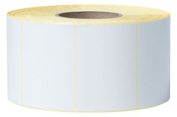 Brother Premium - Halbglänzend - Oberseite beschichtet - weiß - 102 x 74 mm 11600 Etikett(en) (4 Rolle(n) von LumaTech