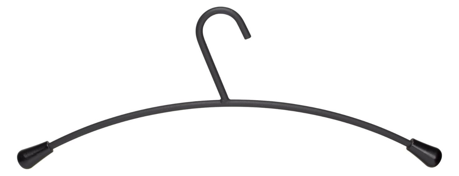 Jakob Maul GmbH MAUL Kleiderbügel Metall - Stahl - Schwarz - Kein Muster - 460 mm - 190 mm - 5 Stück(e)