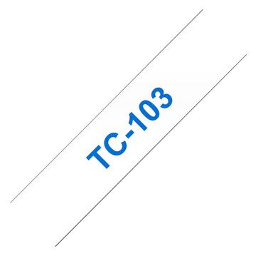 Brother TC103 - 12 mm x 7.7 m - blau auf durchsichtig von LumaTech
