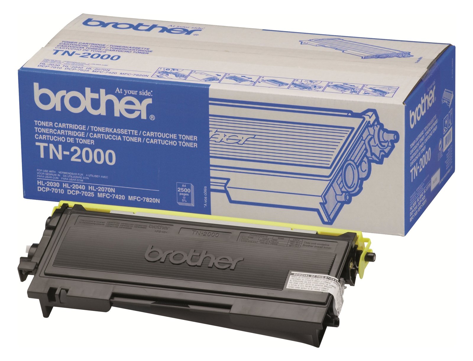 Brother TN2000 - Schwarz - Original - Tonerpatrone