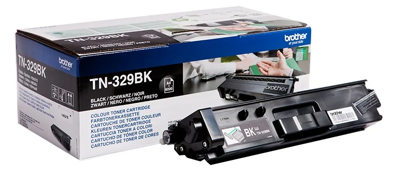 Brother TN329BKP - Schwarz - original - Tonerpatrone, Ansicht 2