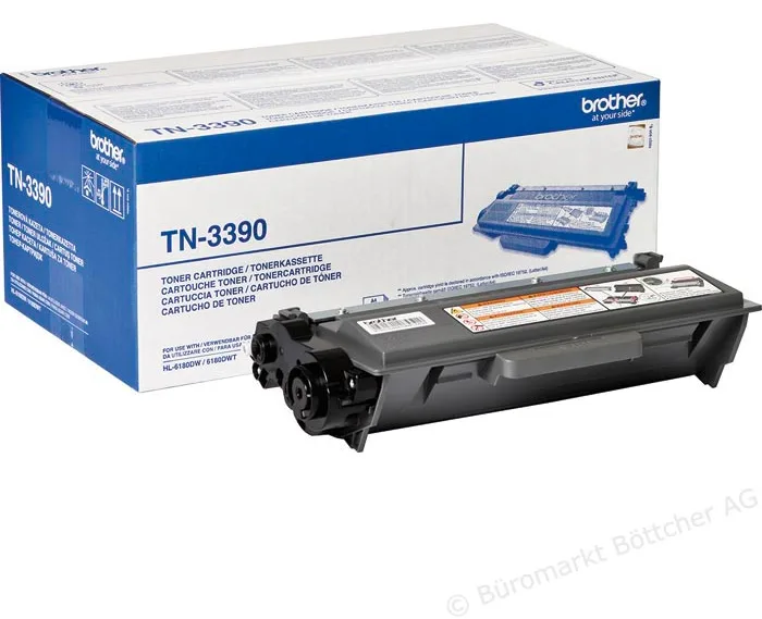 Brother TN3390P - Schwarz - original - Tonerpatrone, Ansicht 2