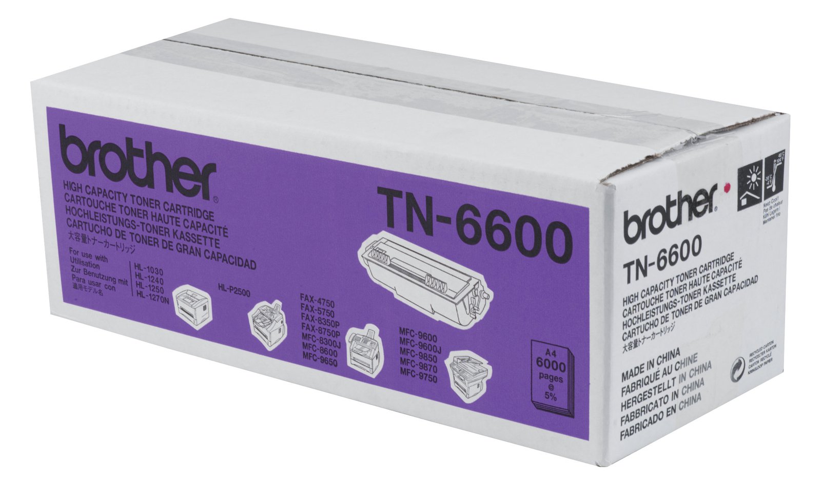 Brother TN-6600 - Schwarz - Original - Tonerpatrone
