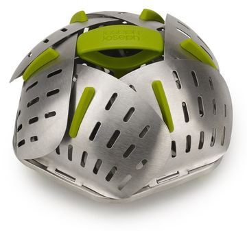 Joseph Joseph Bloom Steel Folding Steamer Basket - Einzelner Dampfgarerkorb - Edelstahl - 16 cm - 100 mm von LumaTech