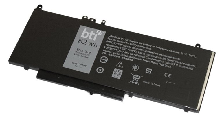 BTI 6MT4T-BTI - Laptop-Batterie (gleichwertig mit: Dell 451-BBTW, Dell 0C1P4, Dell 7V69Y, Dell 451-BBUN, Dell 451-BBUQ