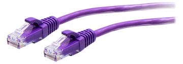 C2G 1ft (0.3m) Cat6a Snagless Unshielded (UTP) - Lila von LumaTech