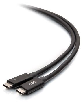 C2G 2.5ft Thunderbolt 4 USB C Cable - USB C to USB C - 40Gbps - M/M - Thunderbolt-Kabel - 24 pin USB-C (M) von LumaTech