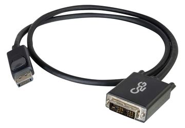 C2G 2m DisplayPort to Single Link DVI-D Adapter Cable M/M - DP to DVI - Black - DisplayPort-Kabel - DisplayPort (M) von LumaTech