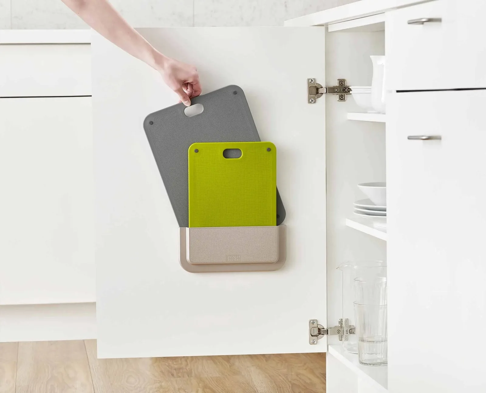 Joseph Joseph DoorStore grau Chop 2-tlg Schneidebrett-Set, Ansicht 4