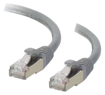 C2G Cat6a Booted Shielded (STP) Network Patch Cable - Patch-Kabel - RJ-45 (M) - Grau von LumaTech