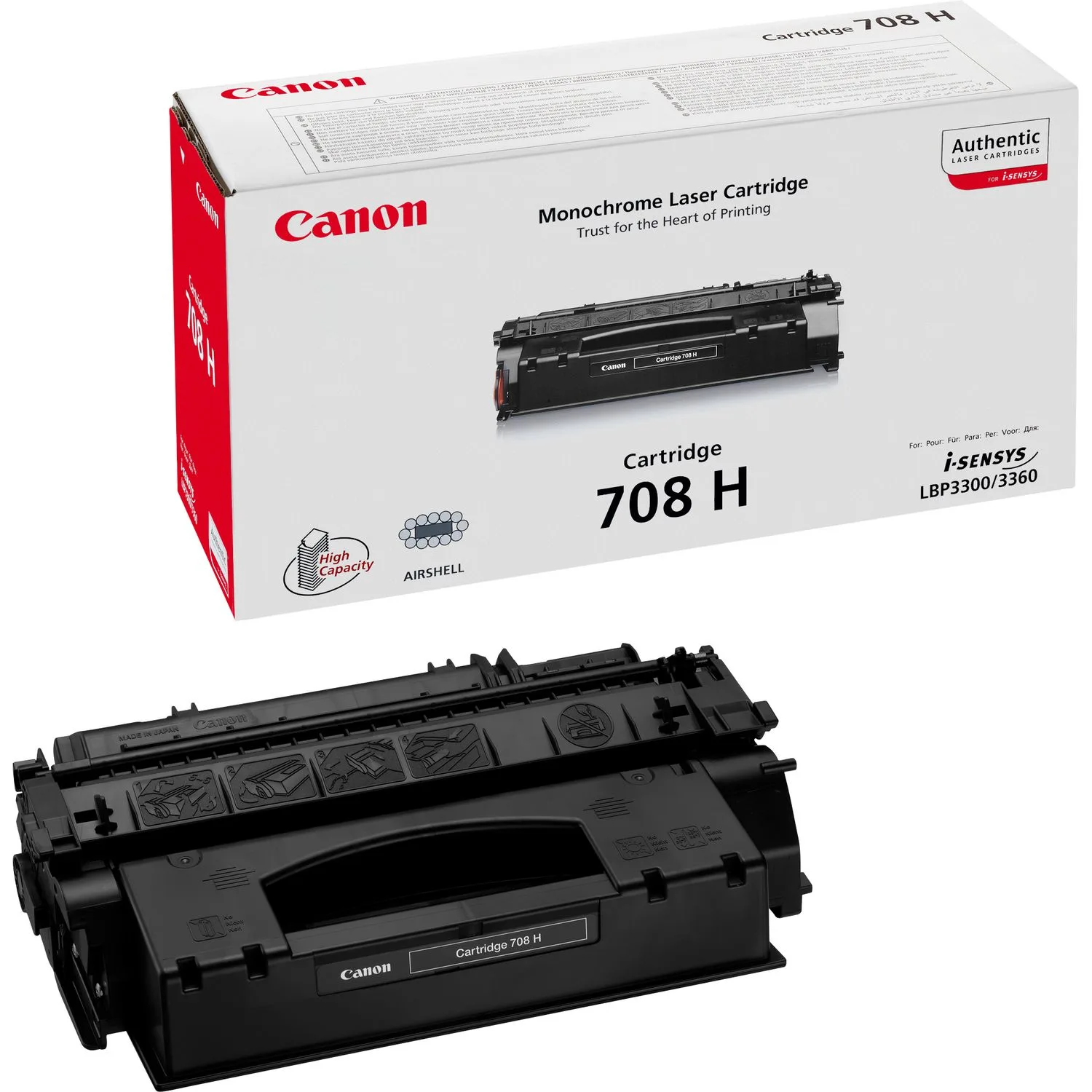 Canon 708H - Schwarz - Original - Tonerpatrone, Ansicht 2