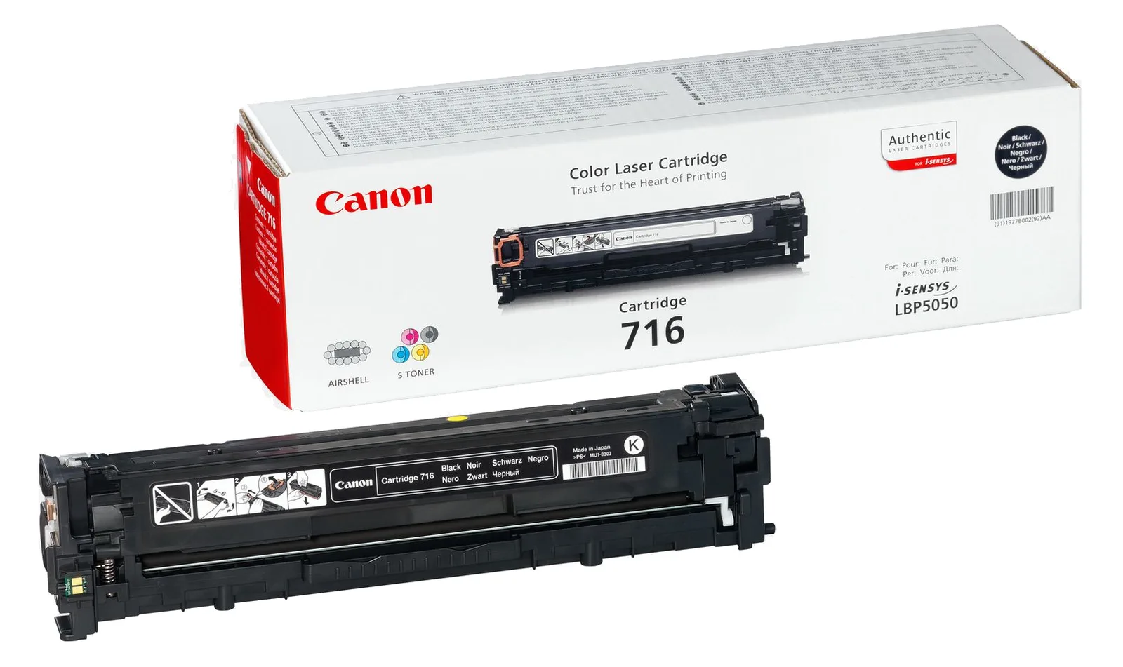 Canon 716 Black - Schwarz - Original - Tonerpatrone, Ansicht 2
