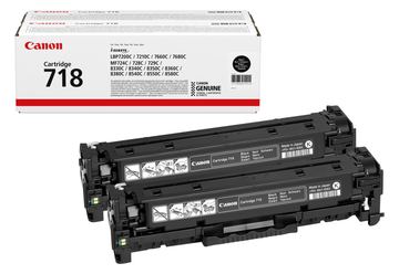 Canon 718 Black - 2er-Pack - Schwarz - Original von LumaTech