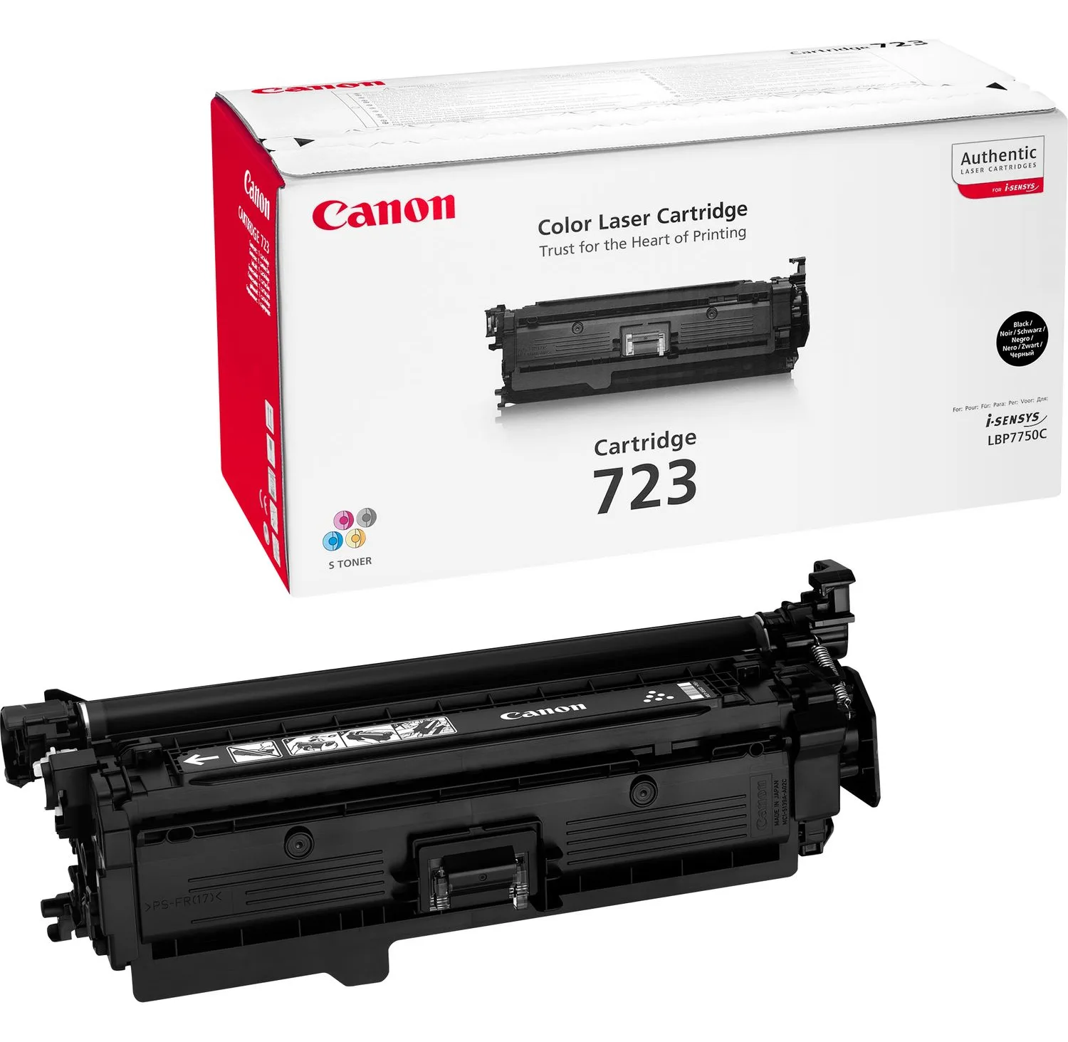 Canon 723 BK - Schwarz - Original - Tonerpatrone, Ansicht 2