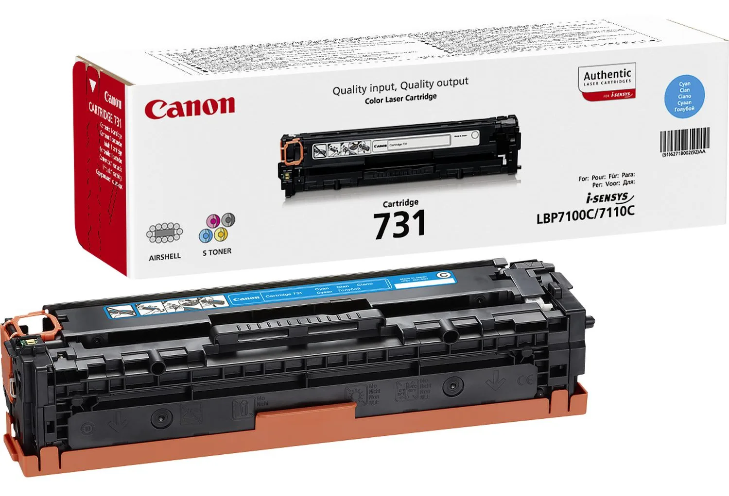 Canon 731 C - Cyan - Original - Tonerpatrone, Ansicht 2