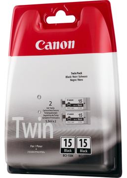 Canon BCI-15 - 2er-Pack - Schwarz - Original von LumaTech