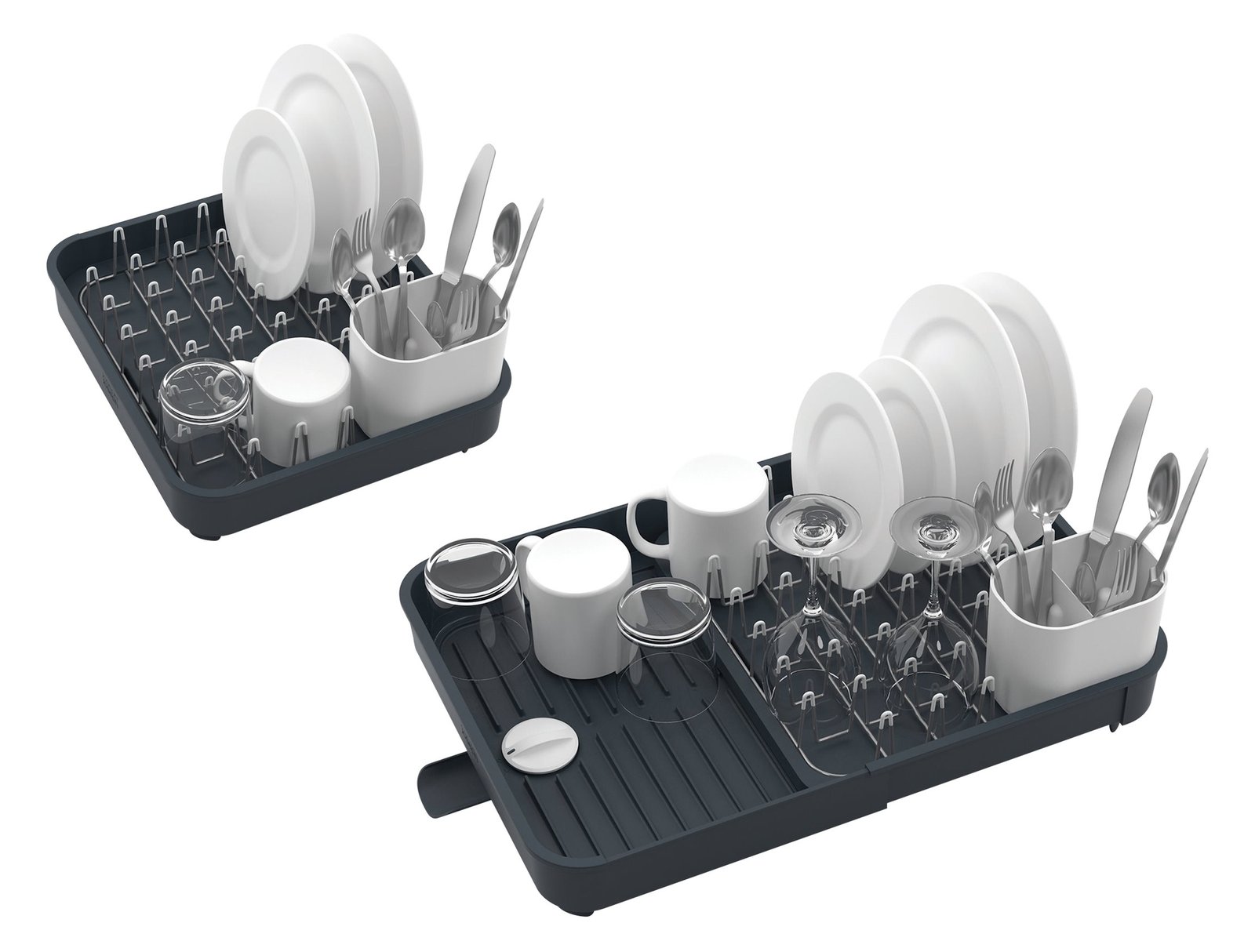 Joseph Joseph Extend - Abtropfer - Stand - Im Gehäuse - Besteck - Geschirrspülmittel - Trinkbehälter - Grau - 527 mm