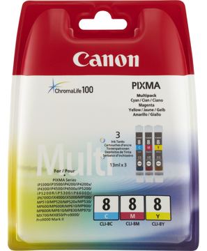 Canon CLI-8 Multipack - 3er-Pack - Gelb, Cyan, Magenta von LumaTech