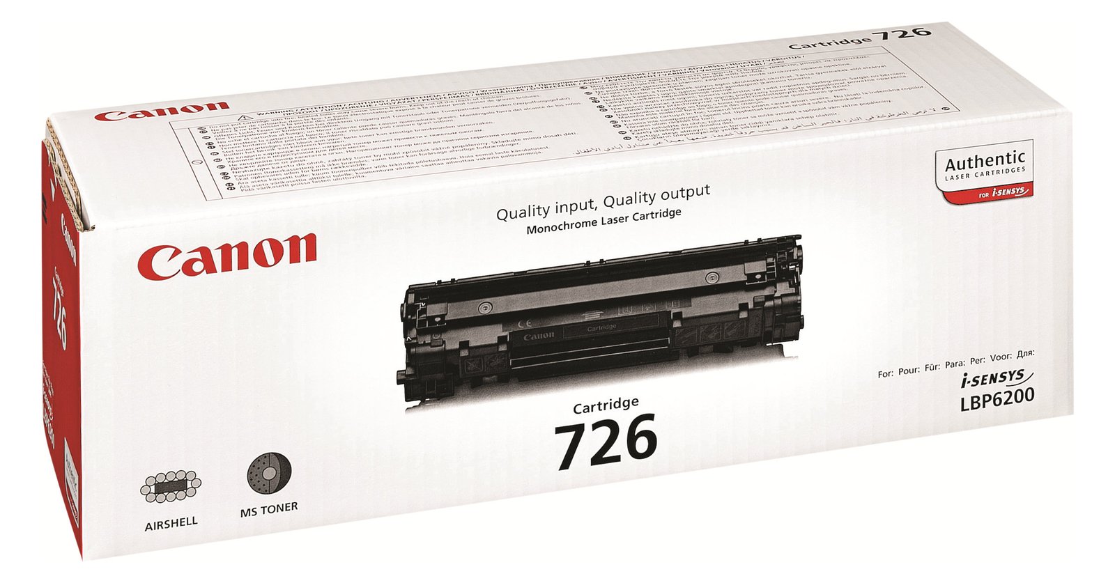 Canon CRG-726 - Schwarz - Original - Tonerpatrone