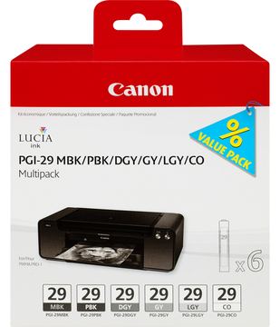 Canon PGI-29 MBK/PBK/DGY/GY/LGY/CO Multipack von LumaTech