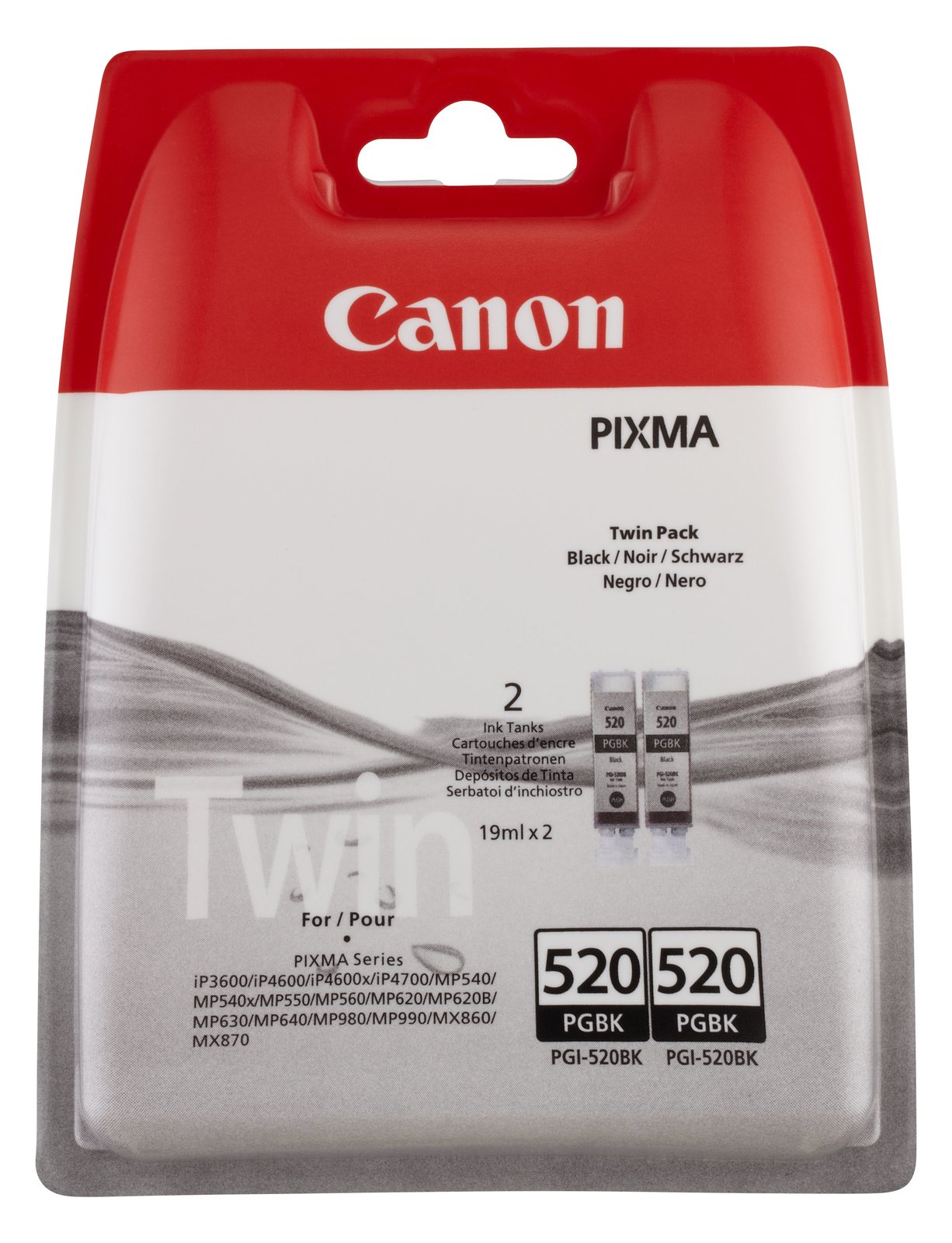 Canon PGI-520BK Twin Pack - 2er-Pack - 19 ml