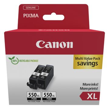 Canon PGI-550XL Ink Cartridge Twinpack Blistered - Tintenpatrone von LumaTech