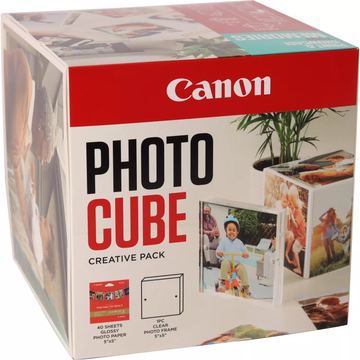 Canon pp-201 Ink Cartridge 5x5 Photo Cube Creative Pack White Blue von LumaTech