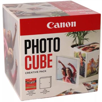 Canon pp-201 Ink Cartridge 5x5 Photo Cube Creative Pack White Pink von LumaTech