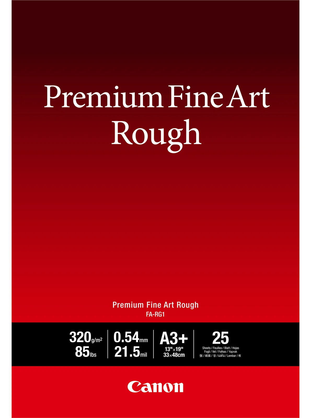 Canon Premium FA-RG1 - Baumwolle - Rough - 21,5 mil - A3 Plus (330 x 480 mm), Ansicht 2