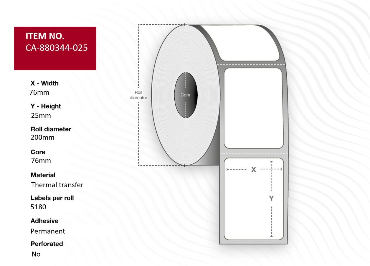 Capture Label Core Thermal Transfer Polyester
