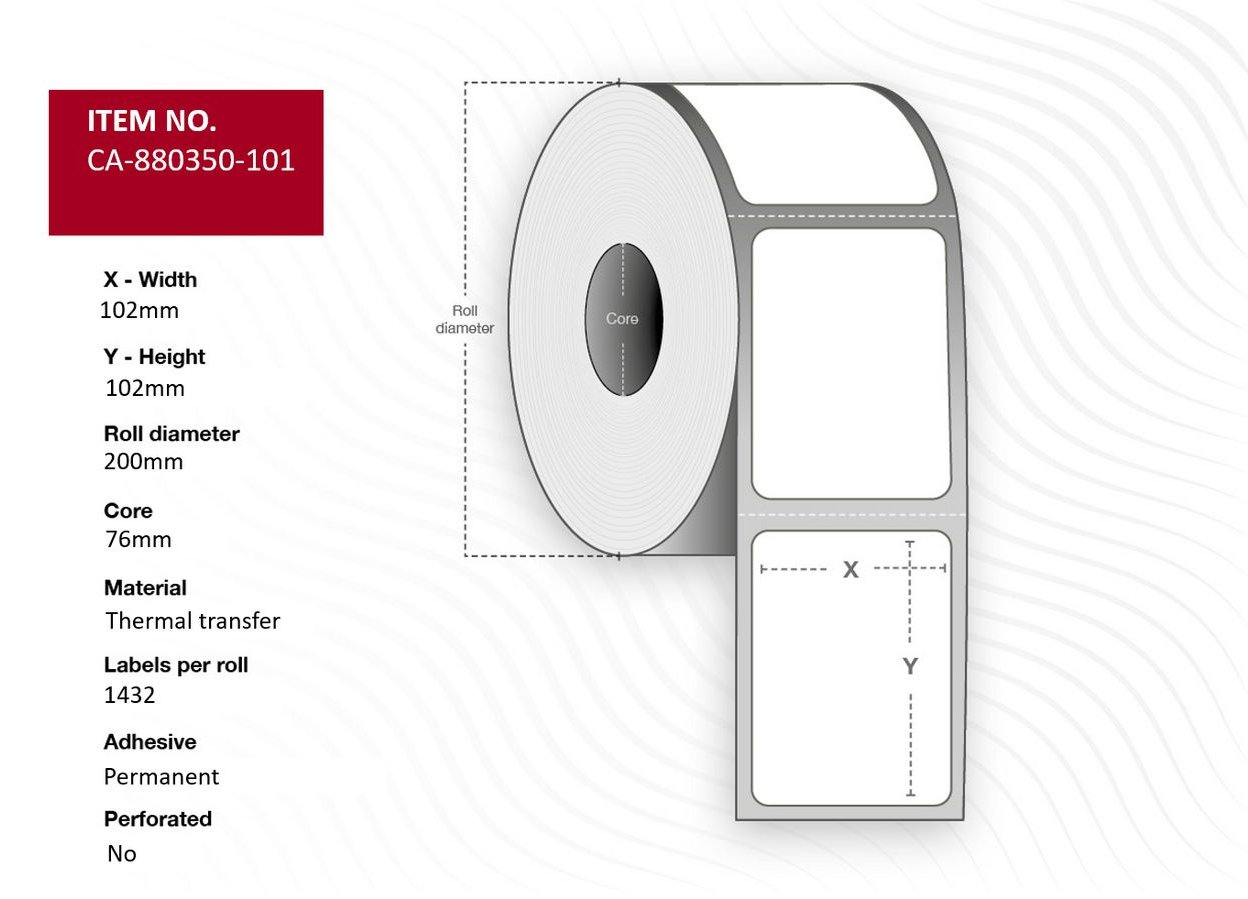 Capture Label Core Thermal Transfer Polyester