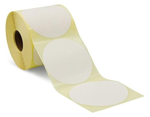 Capture Round label Label diameter O100mm Core Thermal