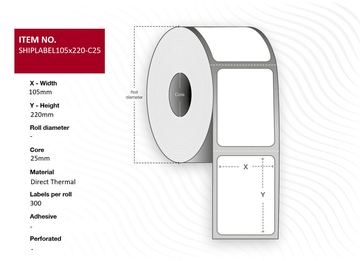 Capture Ship-label Core Perforated Direct von LumaTech