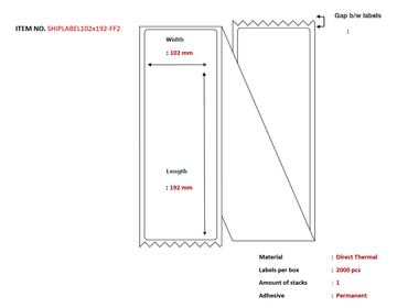 Capture Ship-label Fanfold. Direct Thermal 2000 von LumaTech
