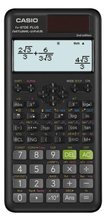 Casio FX-87DE PLUS 2nd edition - Wissenschaftlicher Taschenrechner