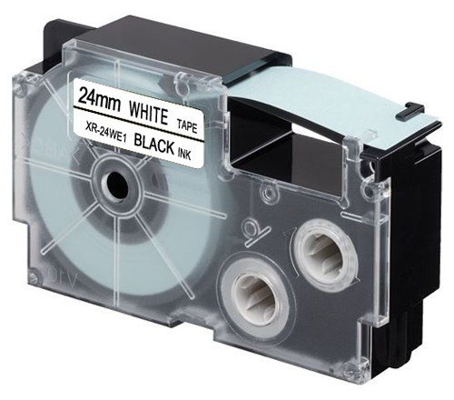 Casio Schwarz auf Weiß - Rolle (2,4 cm x 8 m) 1 Stck. Bandkassette