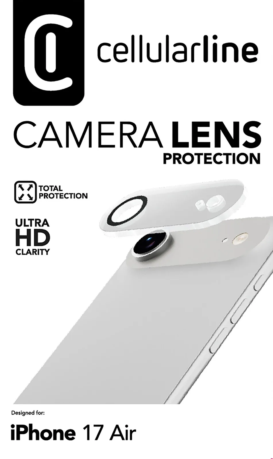 Cellularline Camera Lens Protection iPhone Air Clear, Ansicht 3