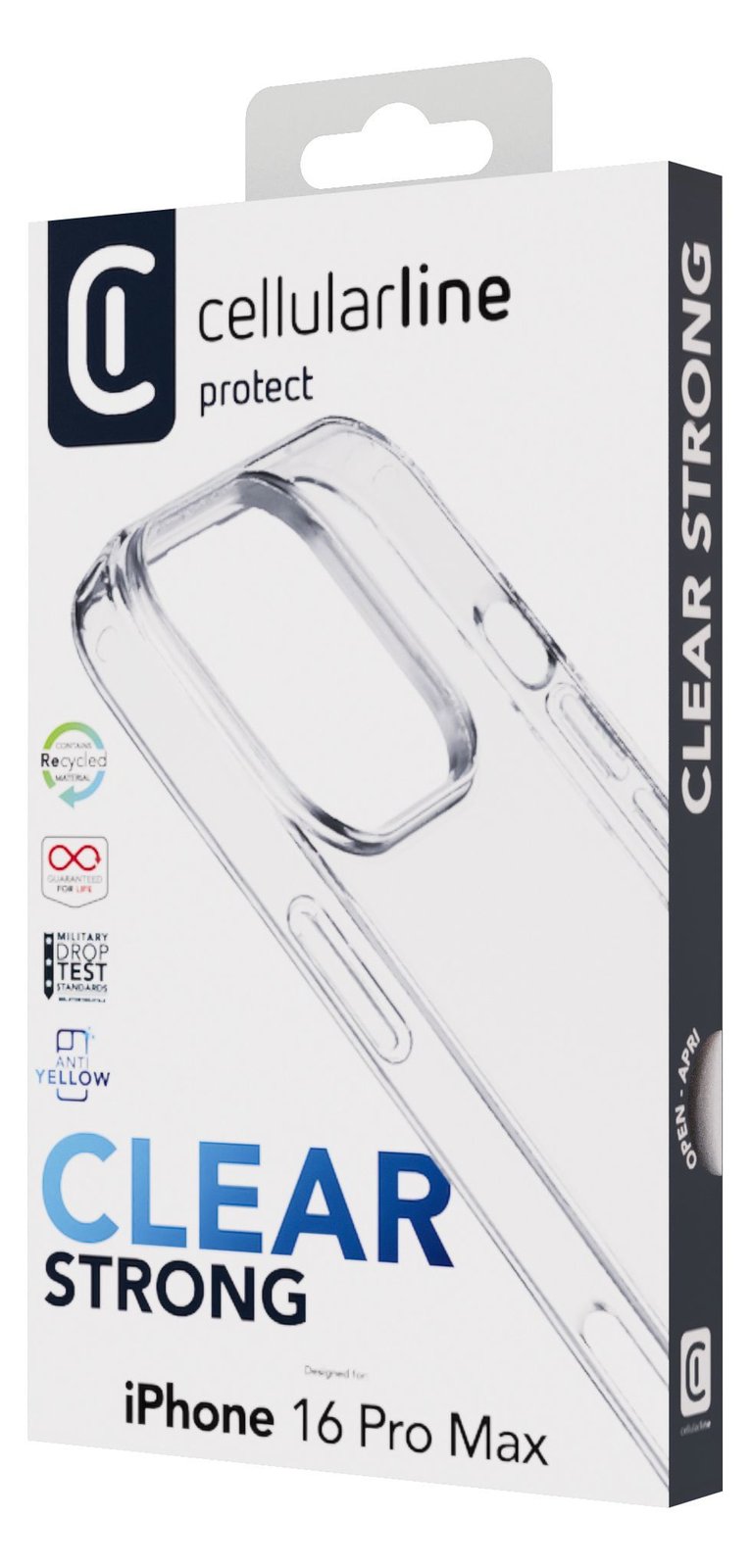 Cellularline Clear Strong Case iPhone 16 Pro Max