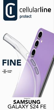 Cellularline Fine Case für Samsung S24 FE Clear von LumaTech