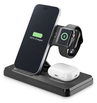 Cellularline Triple Wireles Charger 3in1 Black von LumaTech