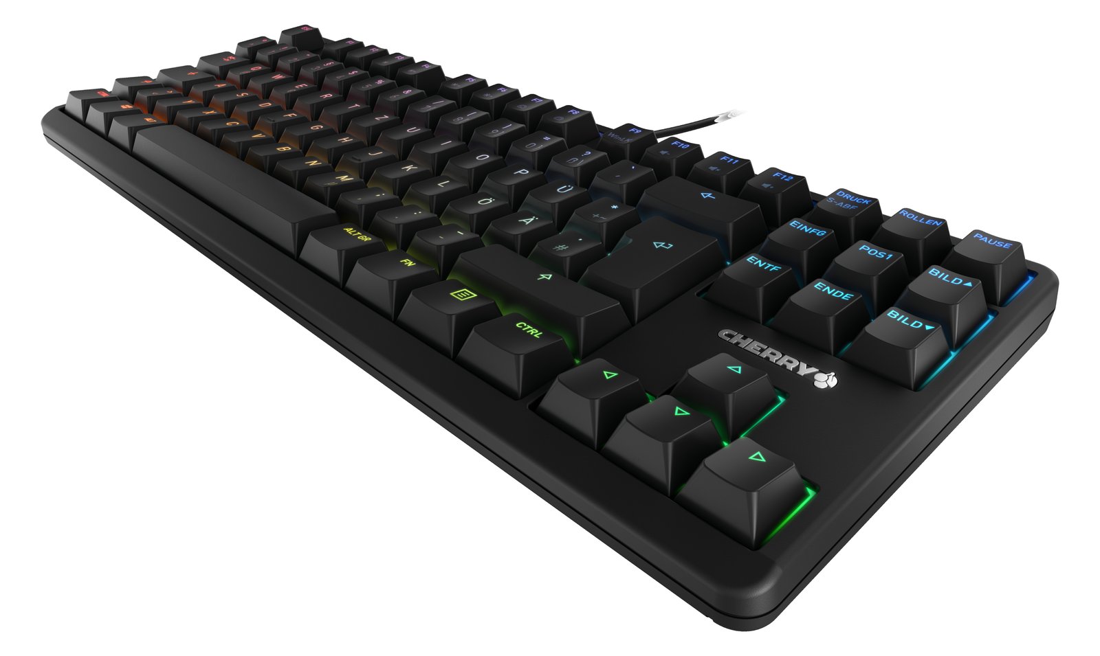Cherry G80-3000N RGB TKL - Tastatur - Hintergrundbeleuchtung - TL: Deutsch, QWERTZ